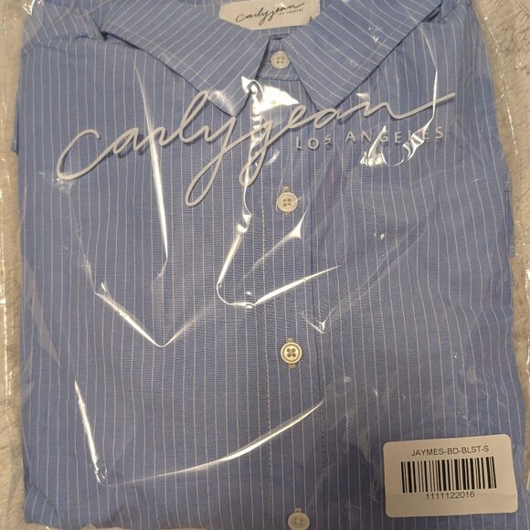 Carly Jean Los Angeles CJLA Jaymes Button down shirt Sz S - Picture 1 of 2